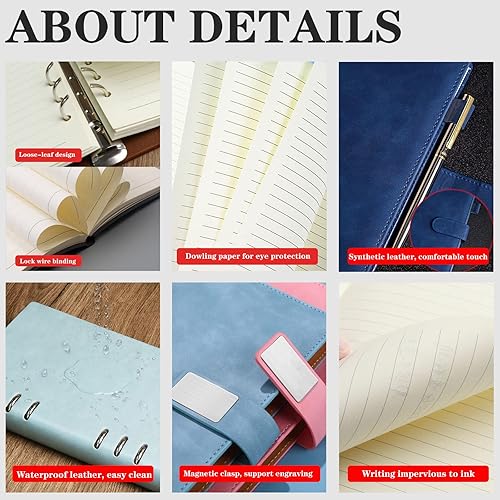 Miniatura 5 de Diarios personalizados personalizados de piel sintética, diarios grabados, regalo para amigos, compañeros de trabajo, graduación, profesores