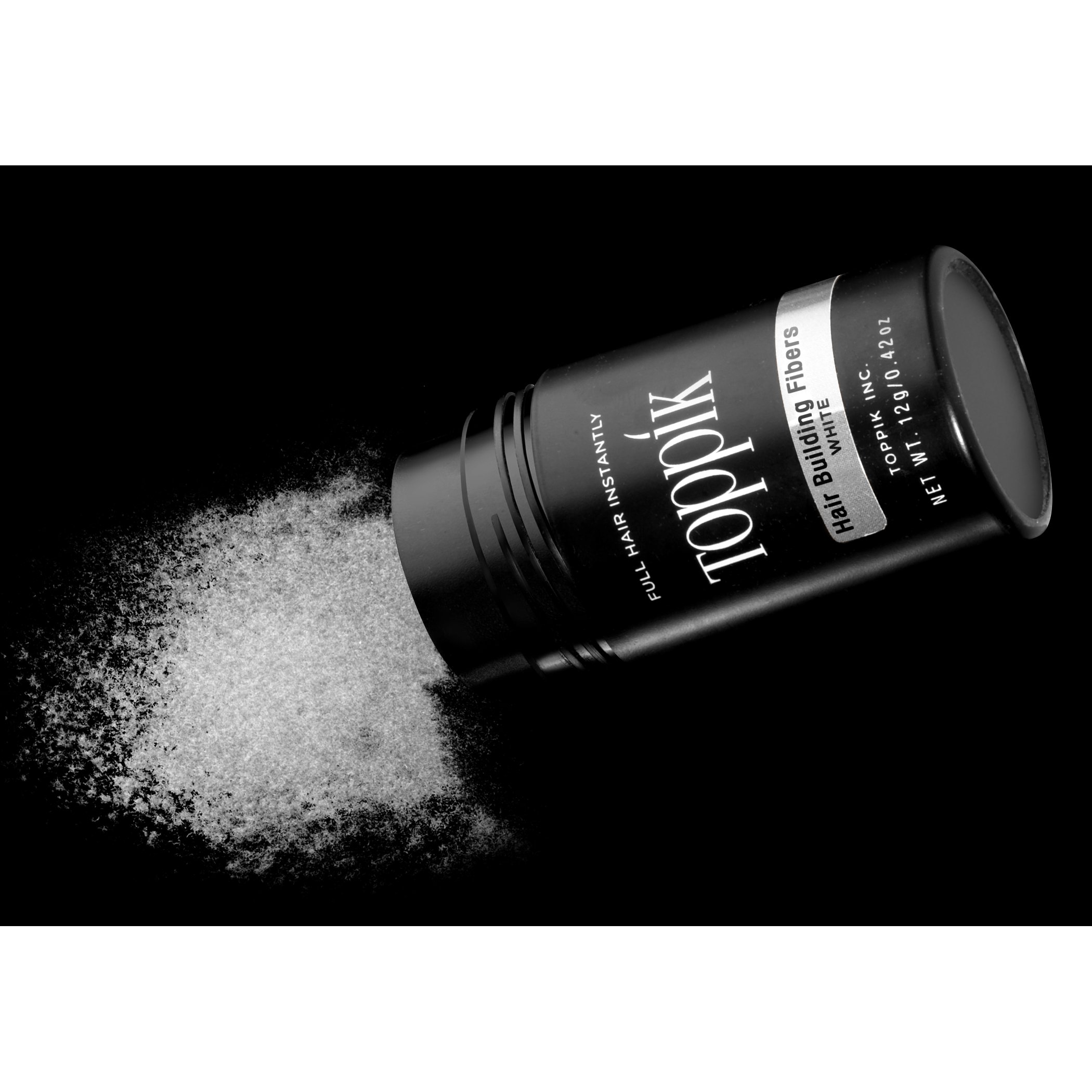 TOPPIK Hair Building Fibers White, 1er Pack (1 x 28 g)