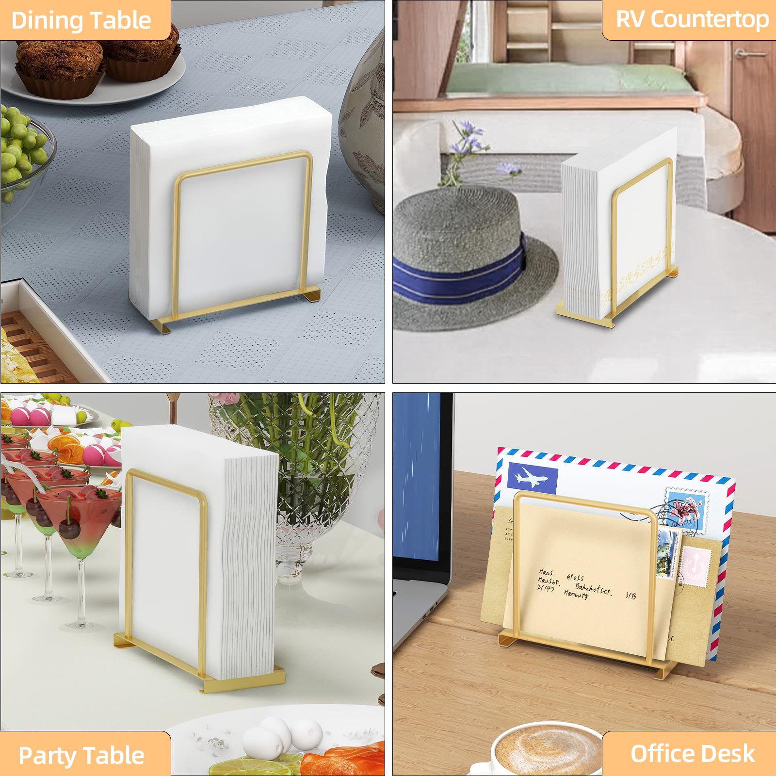 Porte-serviettes De Table Métallique - Distributeur Vertical Moderne Pour Cuisine Ou Restaurant