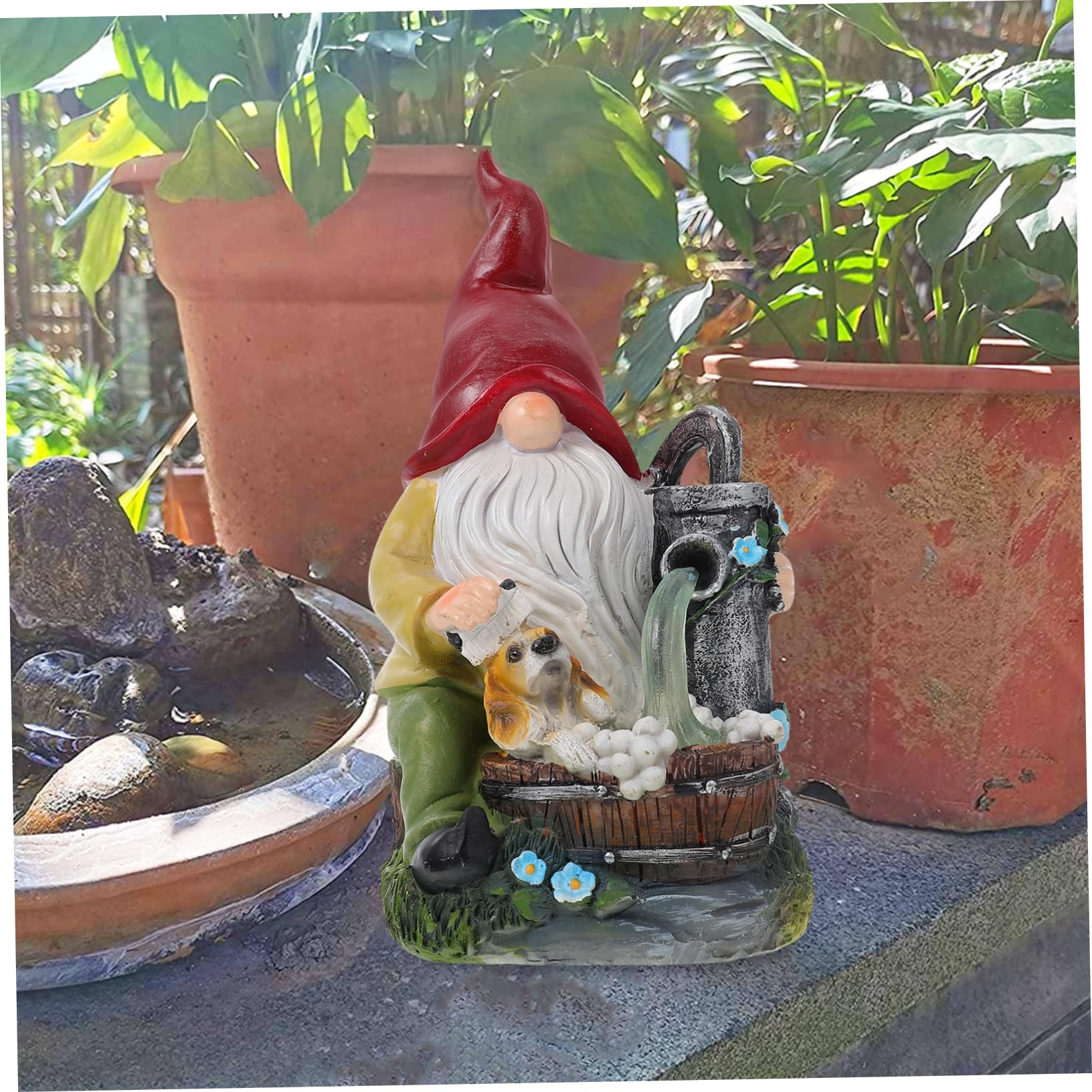 Kisangel Nano da Giardino in Resina Luce Solare per Cortile e Villa