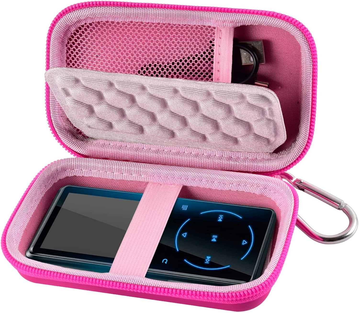 Comecase MP3 & MP4 Player Case for Luoran/for innioasis/for TIMMKOO/for MYMAHDI/for Phinistec/Music Players Bluetooth. Kids MP3 Player Storage Box Fit for Earbuds, USB Cable and More (Bag Only)