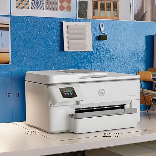 Miniatura 6 de HP OfficeJet Pro 9720e Impresora inalámbrica de formato ancho todo en uno de inyección de tinta a color, imprime, escanea, copia, ADF, impresión a