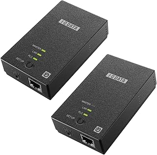 I-O DATA コンセントLAN PLCアダプター インターネット接続 有線LAN スターターセットモデル PLC-HP240EA-S