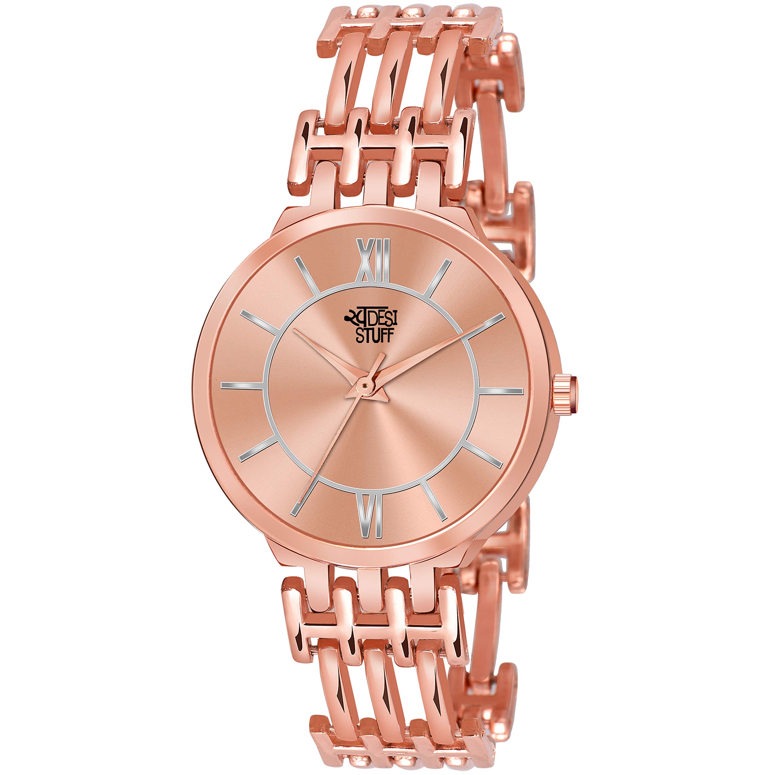 SWADESI STUFF Stainless Steel Casual Analogue Girls & Women Watch (Rose Gold Dial Rose Gold Colored Strap), Rose Gold Band (B08XXVTZ7G) Amazon Price History, Amazon Price Tracker