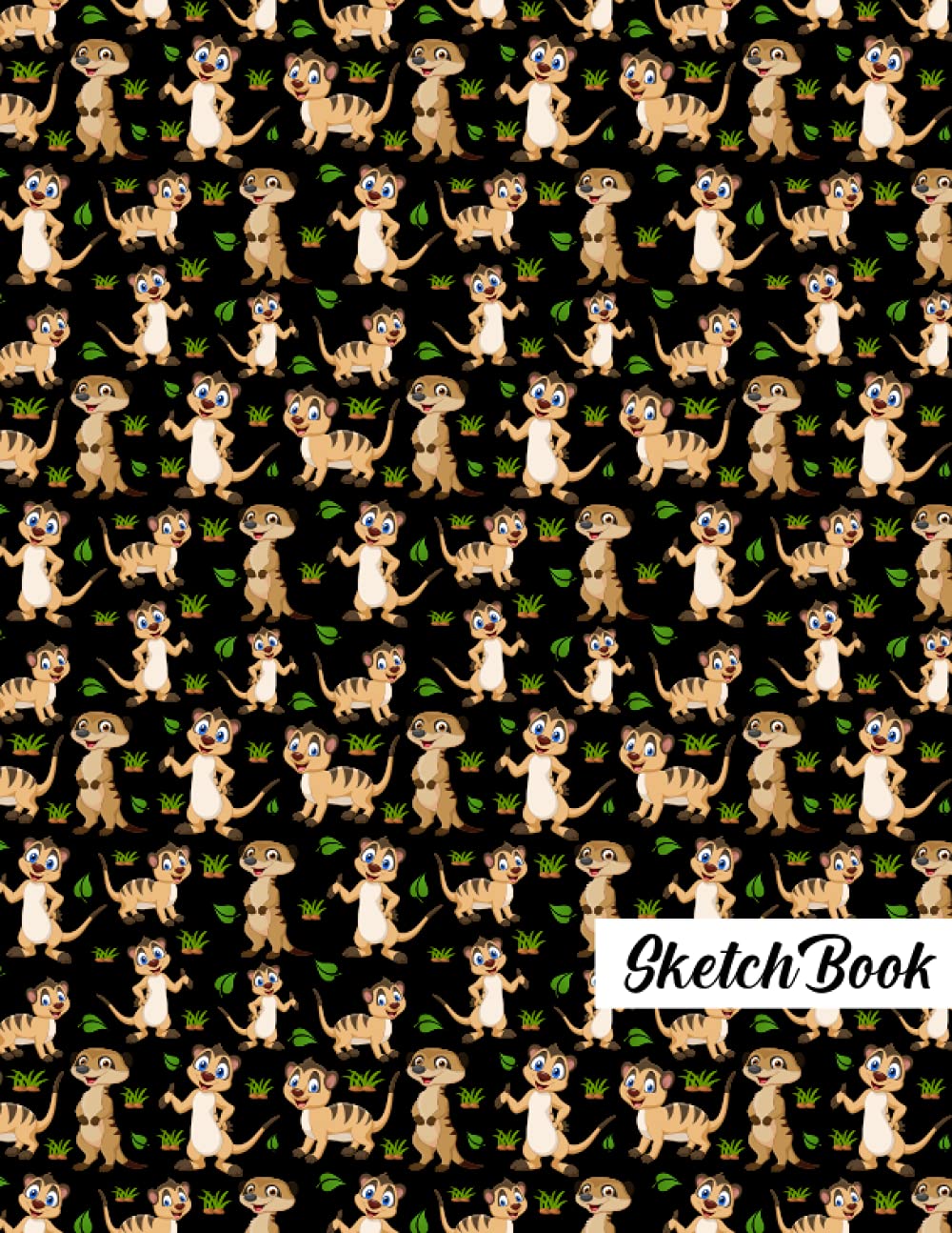 Meerkat Sketchbook: Meerkat Blank Page Sketchbook To Write Notes, Notepad, To Do Lists, Sketching, Meerkat Pattern Sketch Drawing Design