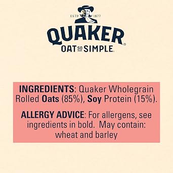 Quaker Oat So Simple Protein Original Porridge, 8 x 37.7g (Pack of 5)