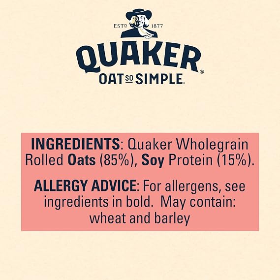 Quaker Oat So Simple Protein Original Porridge, 8 x 37.7g (Pack of 5)