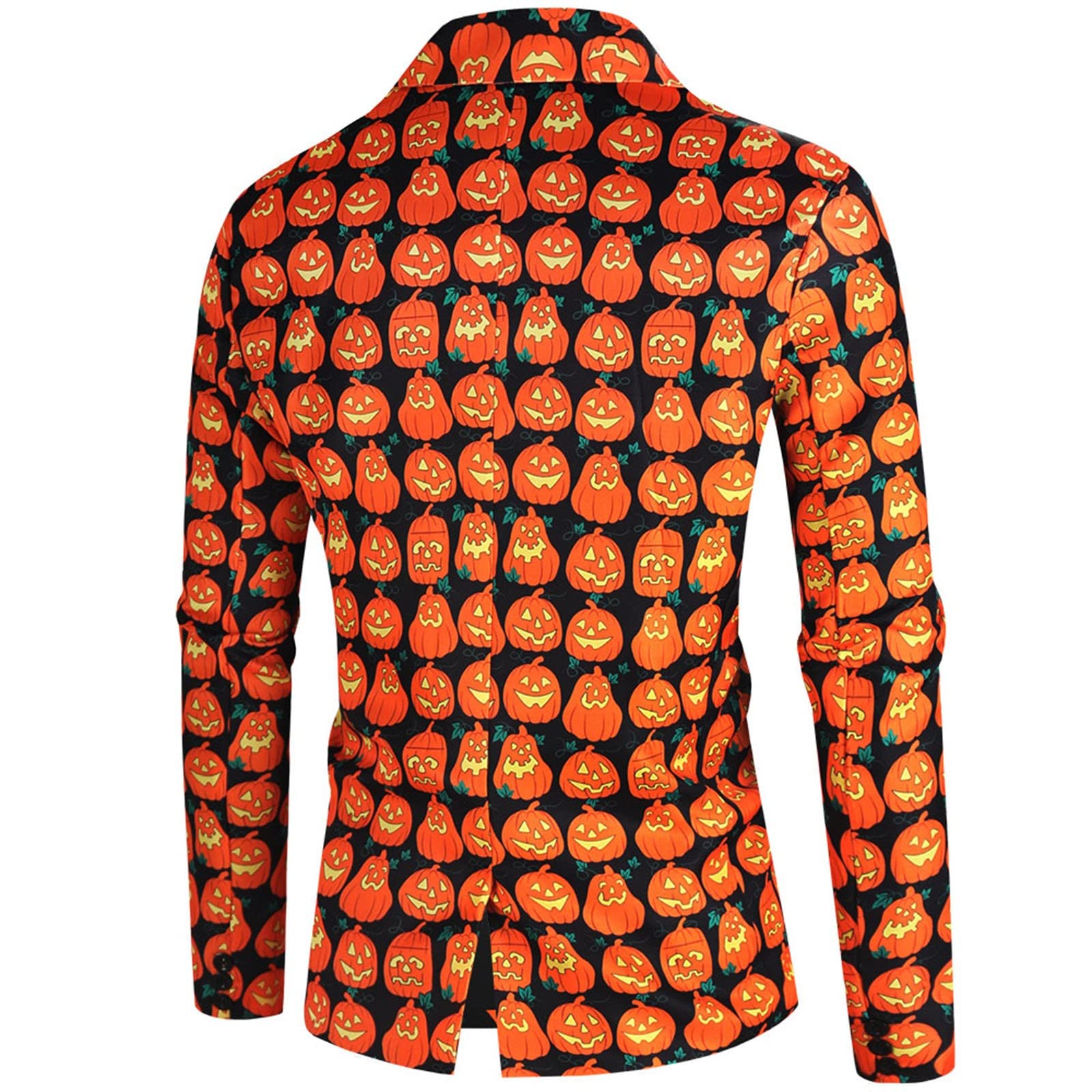 Tuta genitoriale Mens Moda Casual Modello di Halloween Stampa Vintage Suit Pantaloni Suite per gli uomini
