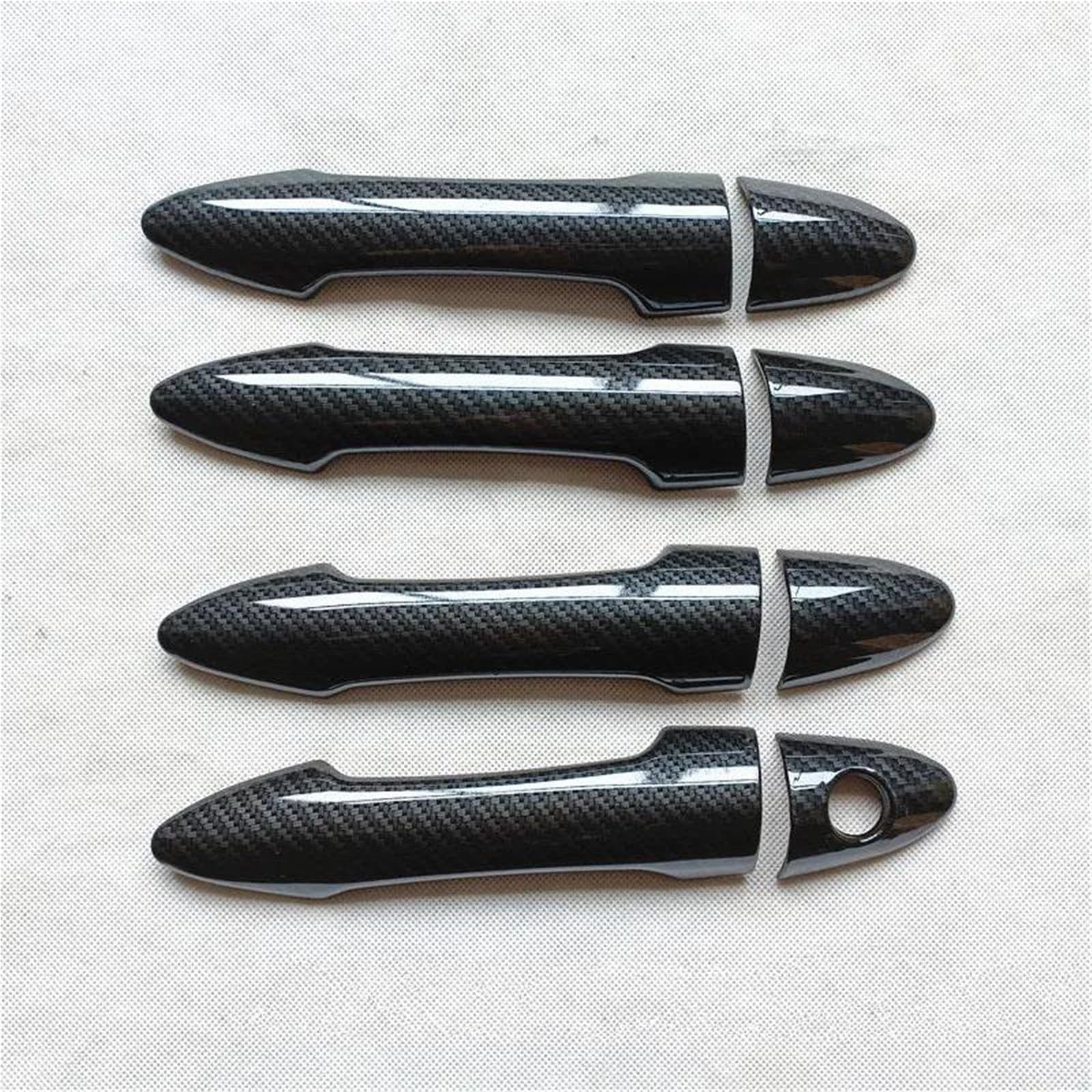 JTWMTY for Kia for Picanto for Morning 2012-2016 Car Carbon Fiber Style Outer Door Handle Cover Exterior Stickers