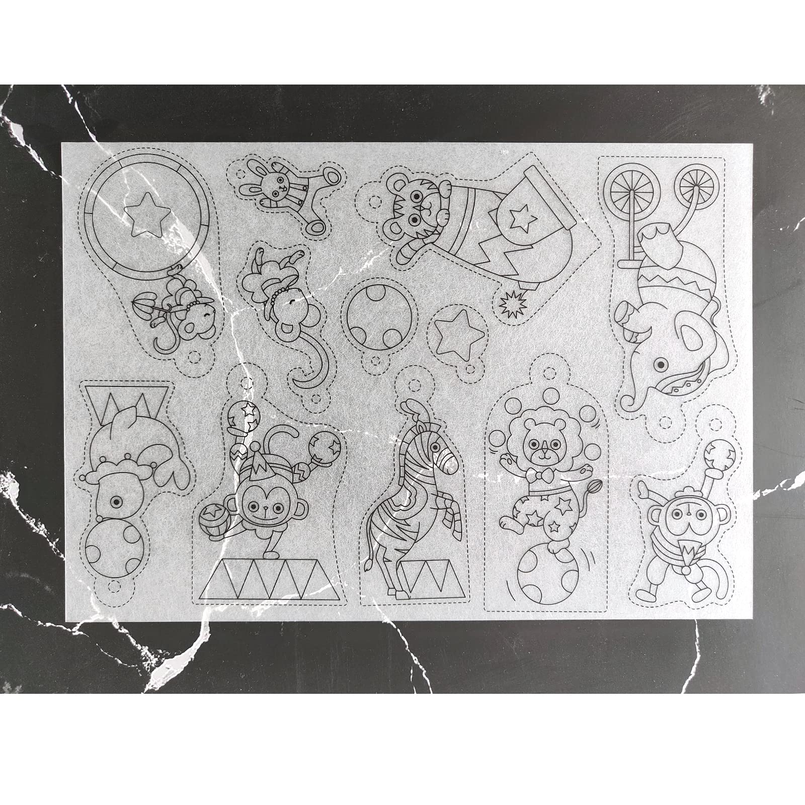 Kit 8 Feuilles De Film Plastique Rétractable - DIY Pour Porte-clés, Pendentifs, Décoration, 20x29 Cm