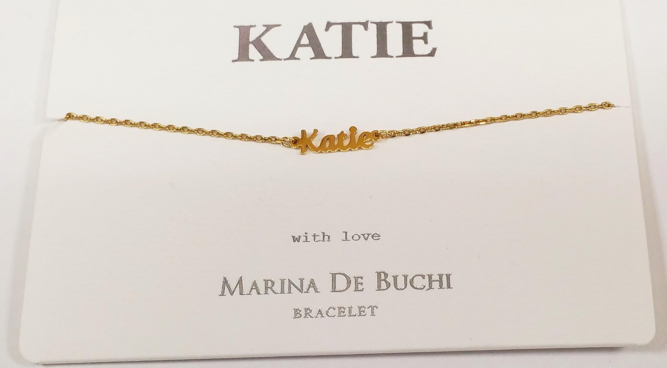 KATIE Named Marina De Buchi Bracelet Gold Plated By Sterling Effectz