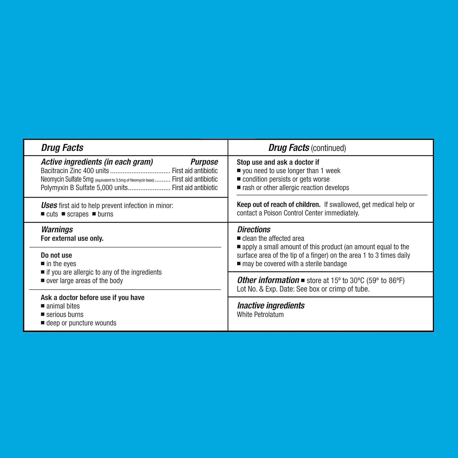 (144 Pack) CareALL® Triple Antibiotic Ointment 0.9gr Foil Packet, First Aid Ointment for Minor Scratches and Wounds and Prevents Infection, Compare to The Active Ingredients of Leading Brand. : Health & Household