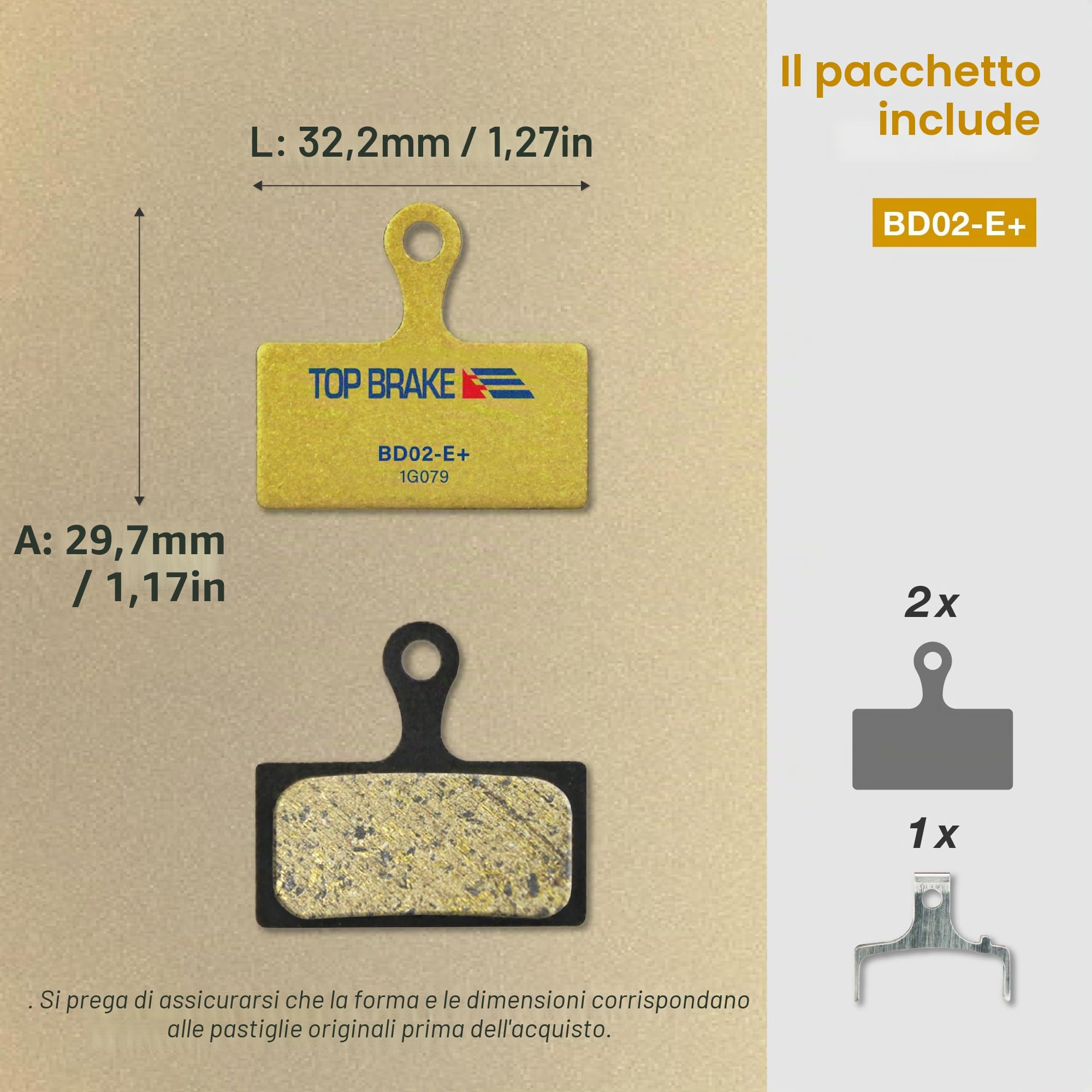 TOP BRAKE Pastiglie freno a disco compatibili con Deore M6000, Deore XT M8100, XTR M9000, Alfine S7000, SLX M7000, Road CX75 | MTB eMTB Downhill Trail All mountain Cycling