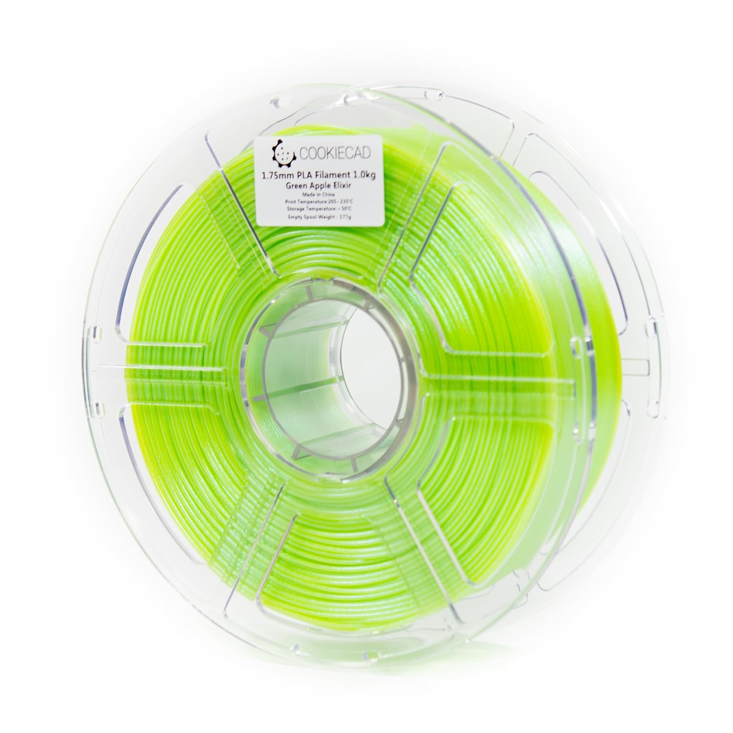 PETG Filament 1.75mm 1kg Iridescent Glitter 3D Printer Filament - Green Apple Elixir PETG