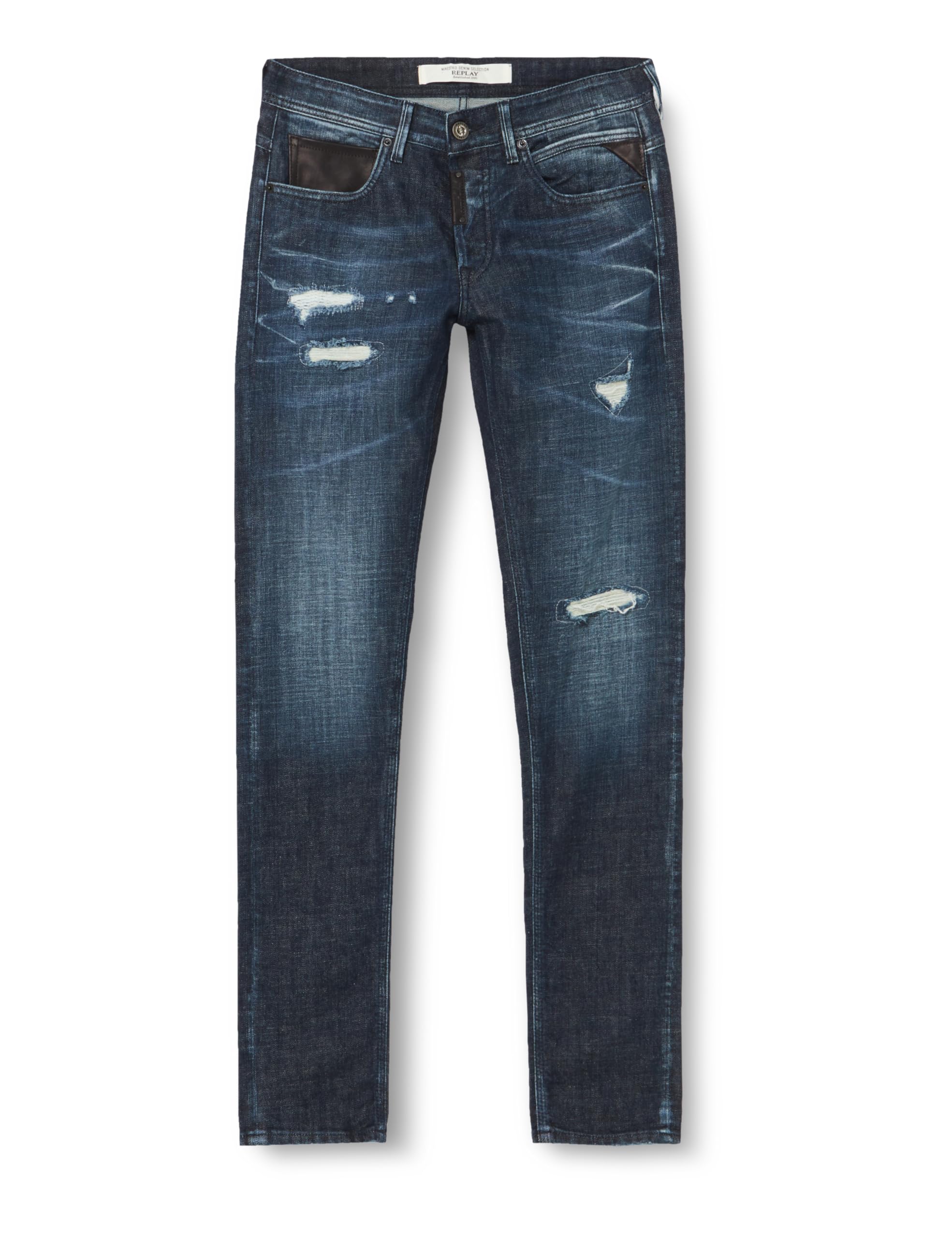 Replay Herren Jeans Willbi Regular-Fit Maestro, Dark Blue 007 (Blau), 28W / 30L