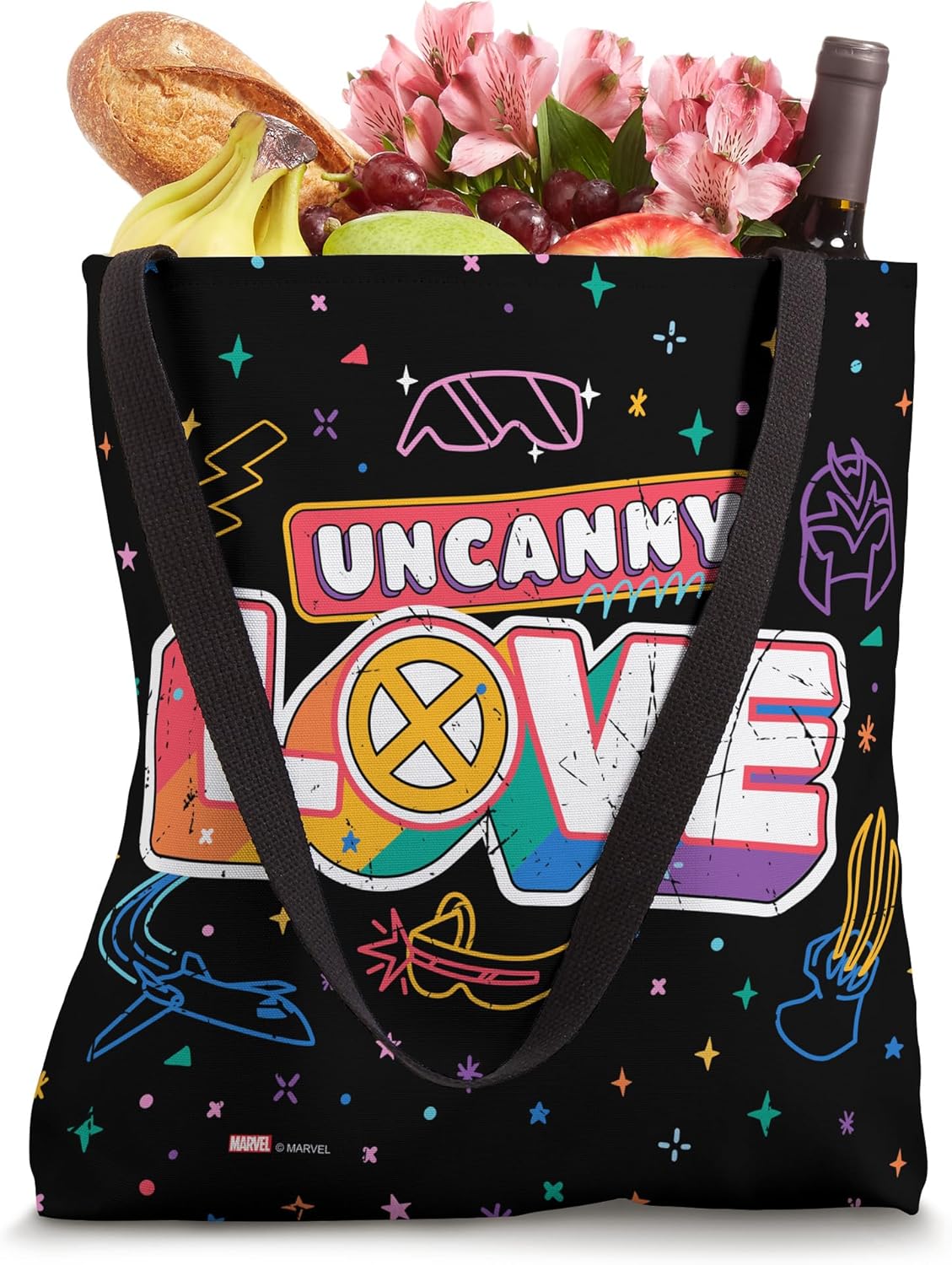 Marvel X-Men Uncanny Love Pride Tote Bag