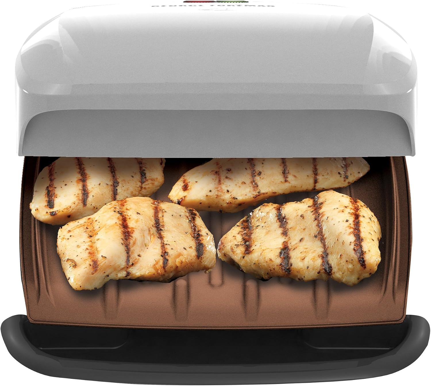 George Foreman GR260P 4 Serving Classic Plate Grill, Platinum