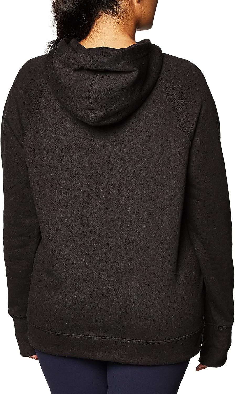 Champion Women's Powerblend Fleece Hoodie, Script Logo X-Small Black-y07970