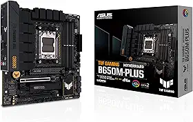 Placa Mãe Asus TUF GAMING B650M-PLUS (AM5/DD5/HDMI/DisplayPort/M.2/USB 3.2/RGB)