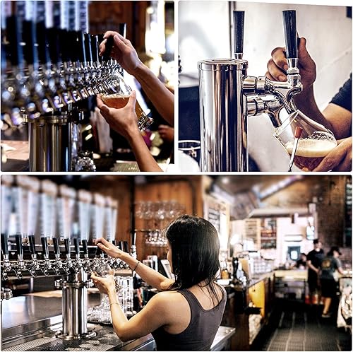 Miniatura 8 de MRbrew Manija de grifo de cerveza de plástico de 10 piezas, mango negro para grifo de cerveza estándar americano roscado