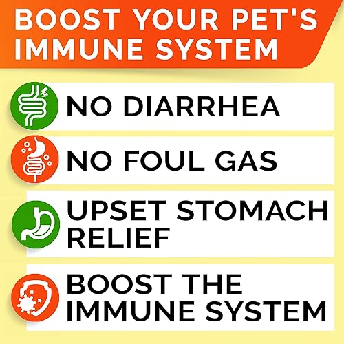 Miniatura 4 de Paquete de 3 probióticos en polvo para gatos y perros, suplemento totalmente natural, enzimas digestivas + prebióticos, alivia la diarrea, malestar