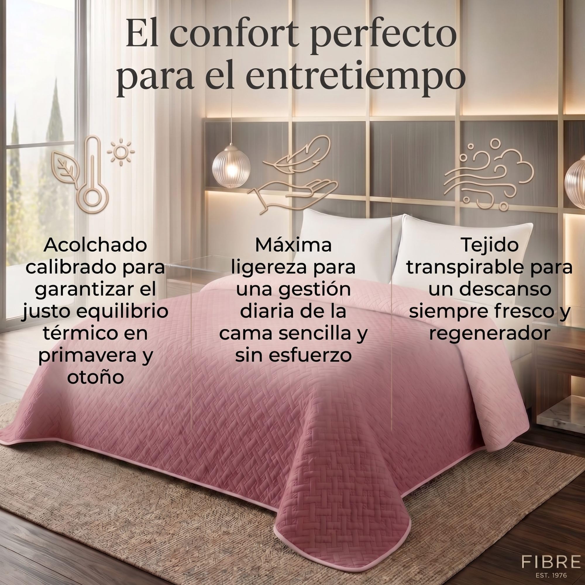 Colcha Cama 180x200 (220x250cm) para Verano Primavera Otoño, Colchas de Verano Cama 180 de Microfibra Suave como el Terciopelo al Tacto, Cubrecama Transpirable y Termorregulador