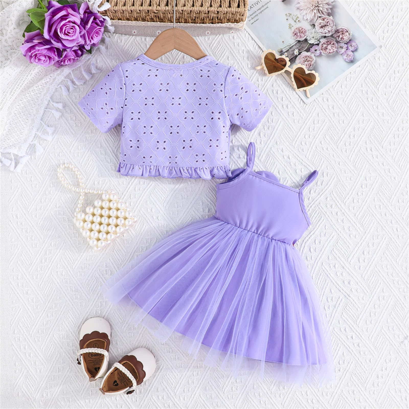 Robe tutu 2 pièces pour bébé fille, cardigan en tulle, robe d'été pour filles, robe de princesse pour baptême, fête, ensemble d'été pour bébé