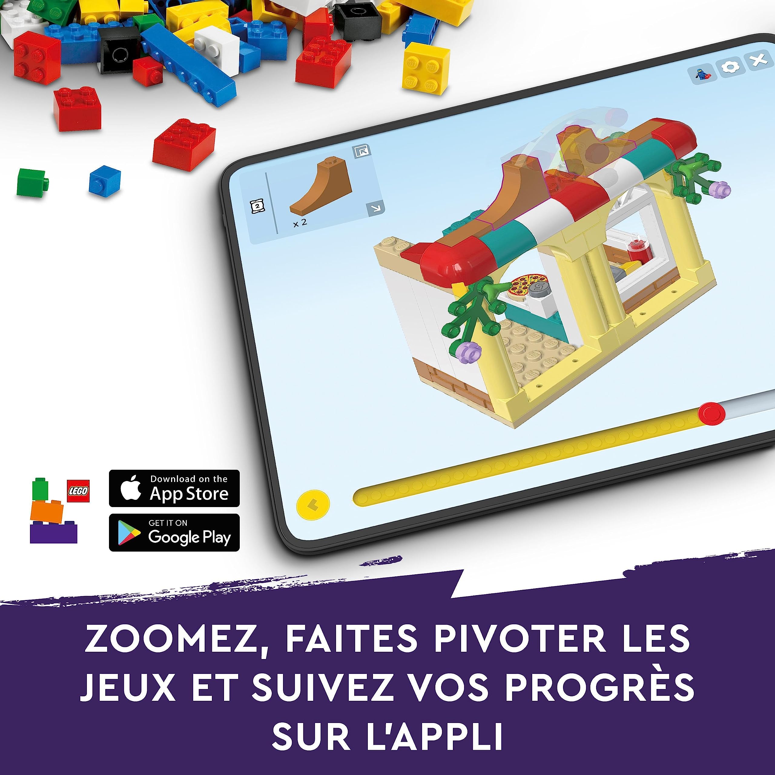 LEGO Friends La Cuisine Collective de Heartlake City - Jeu de Rôle avec Accessoires de Maison - Inclut 3 Mini-Poupées Plus Figurine Churro Le Chat - À Combiner avec Le Centre Collectif (41748) 41747