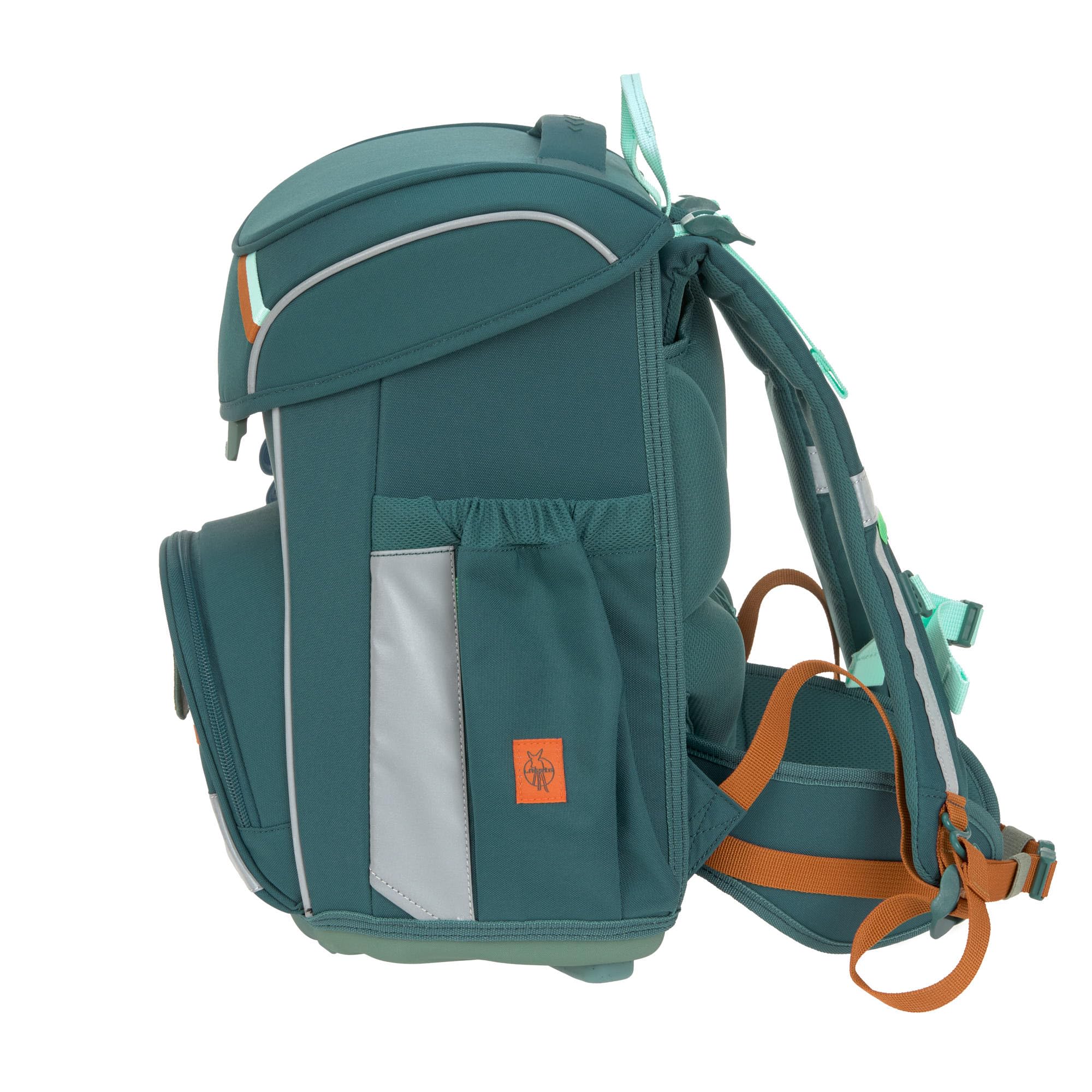 LÄSSIG 7-częściowy zestaw tornistrowy dla dzieci/szkolny Slim Unique Dark Green