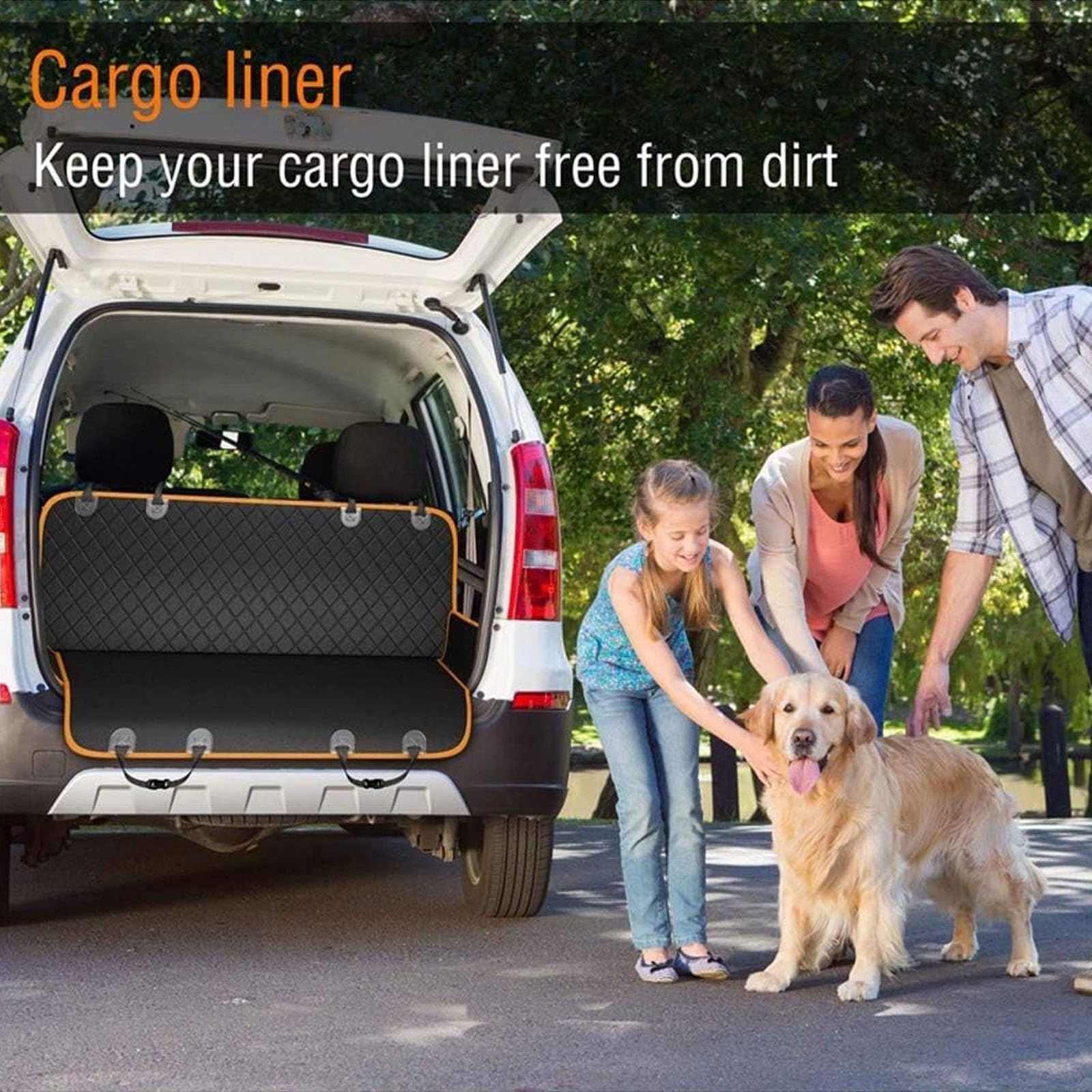 Funda para Asiento De Coche para Perros para Asiento Trasero, Fundas Impermeables para Asientos De Coche para Perros, Protector De Funda para Asiento Trasero para Perros, para Coches SUV,B