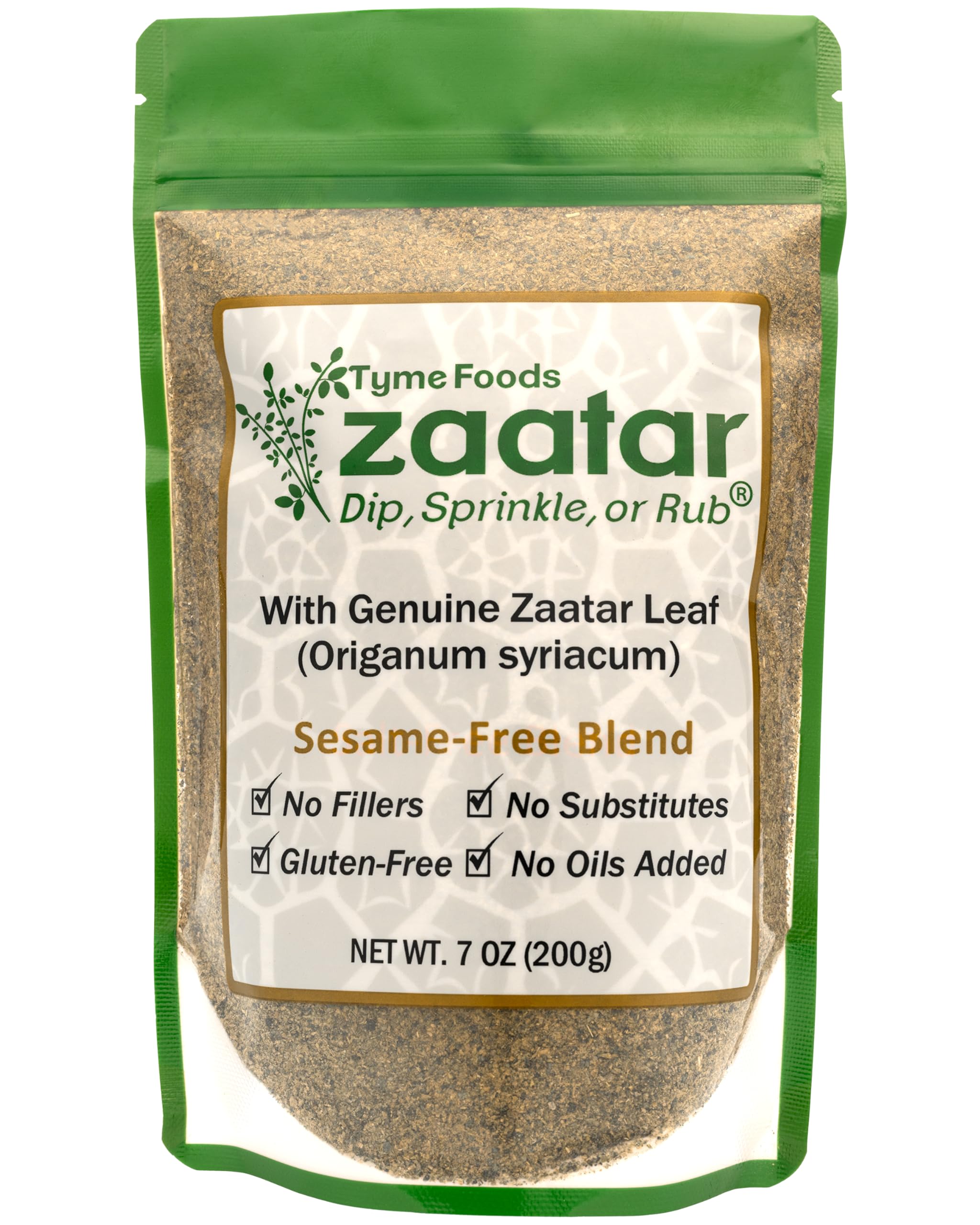 ZAATAR DIP, SPRINKLE, OR RUB Zaatar without Sesame - herb spice and seasoning gifts | Mubboo