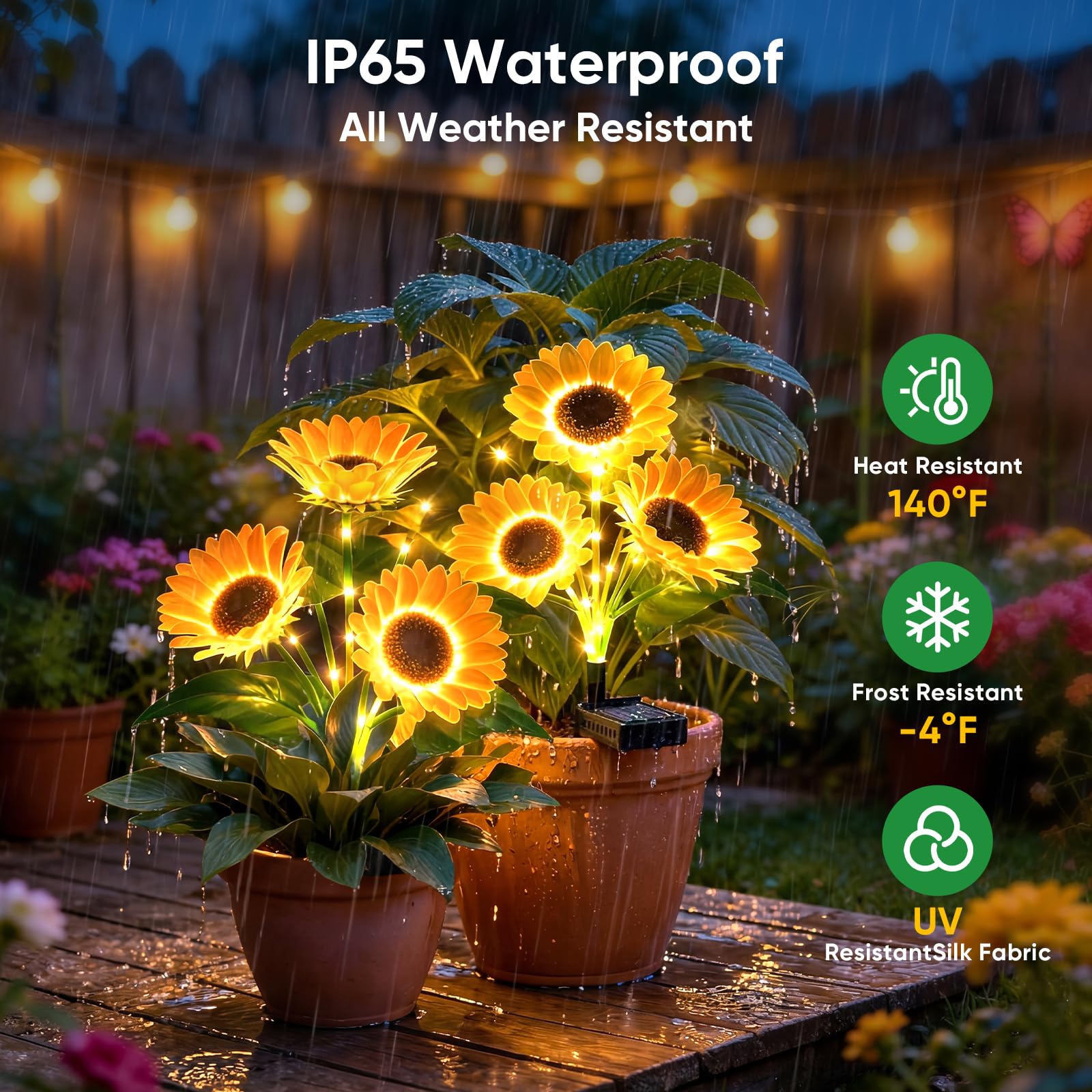 Garden Solar Lights 28 Inch Outdoor Waterproof Solar Decorative Lighting LED Powered Landscape Lights Decor Yard Stake Lamp for Pathway, Patio, Porch, Balcony, Backyard,Lawn (2pcs Garden Solar Lights 28 Inch Outdoor Waterproof Solar Decorative Lighting LED Powered Landscape Lights Decor Yard Stake Lamp for Pathway, Patio, Porch, Balcony, Backyard,Lawn (2pcs