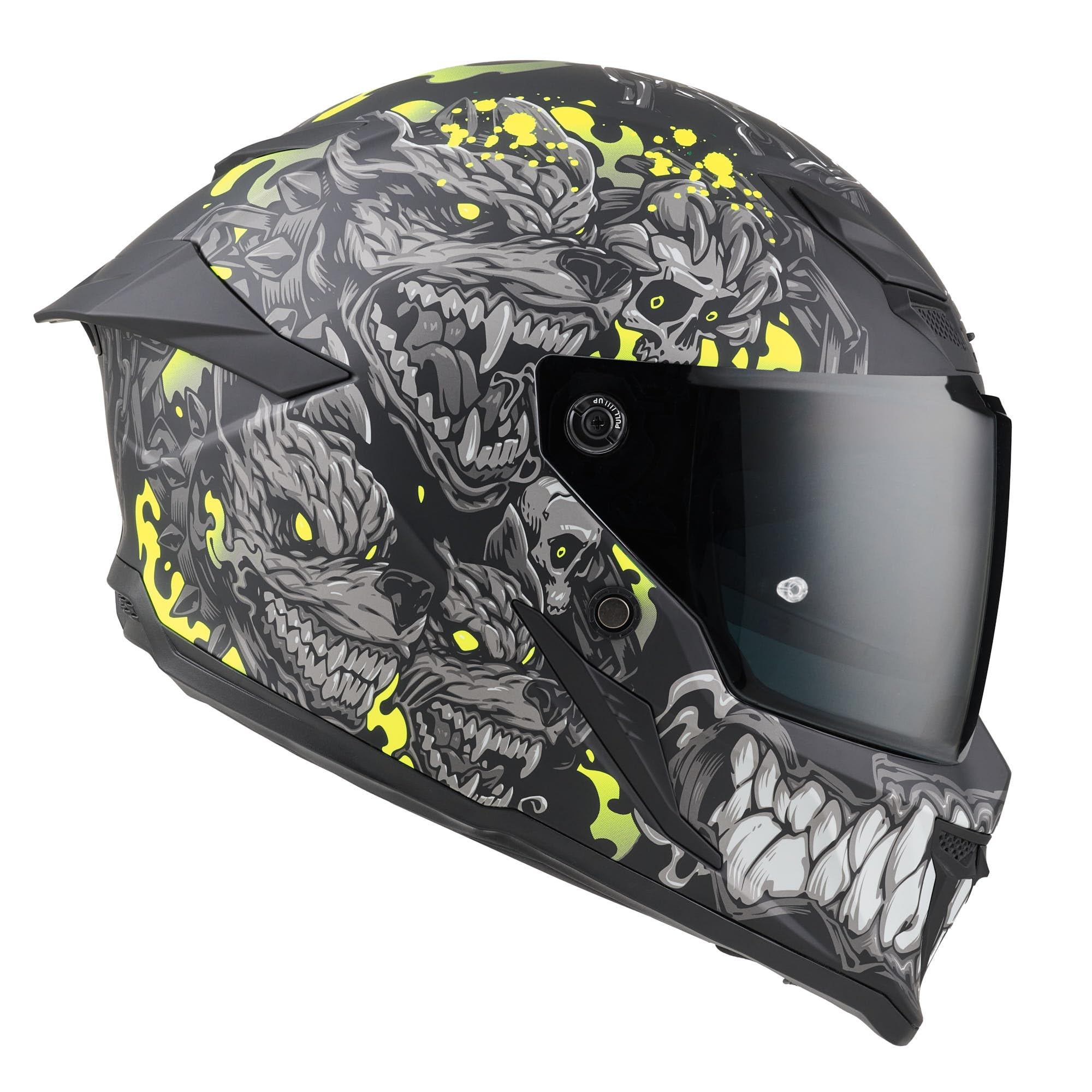 Bogotto Blade Gatekeeper Casque, noir gris jaune, XS
