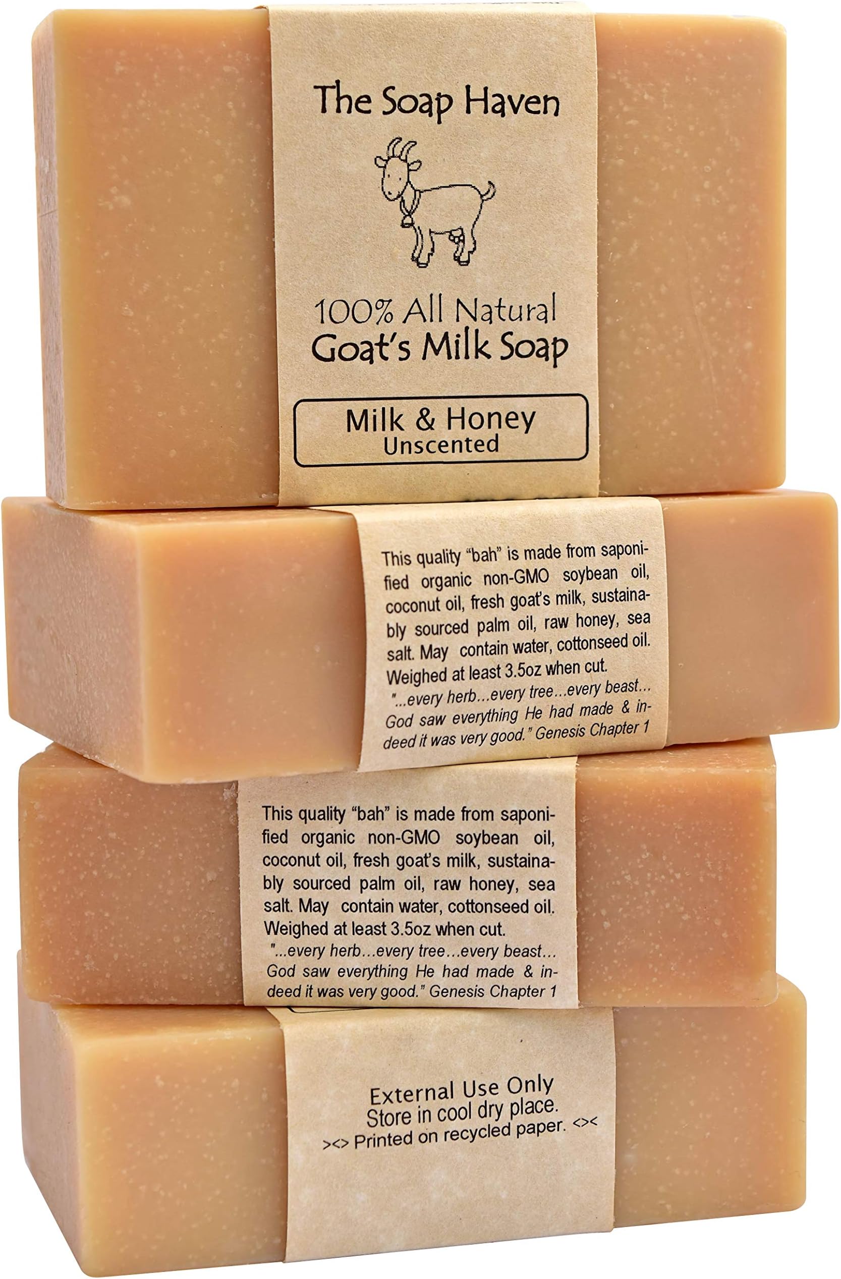 Goat Milk & Honey Soap Bars
