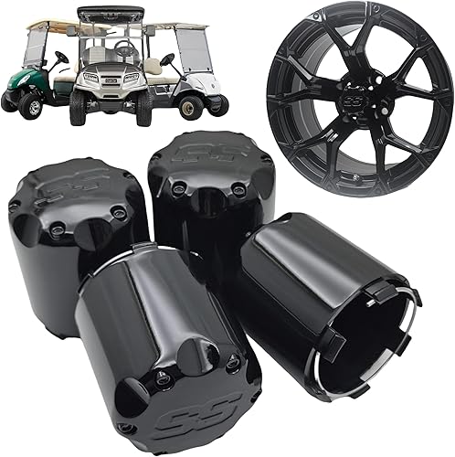 ITP - Cubierta central para rueda de carrito de golf, tapas de cubo de rueda de estilo push in style para EZGO Club Car Yamaha y otros modelos de 8,