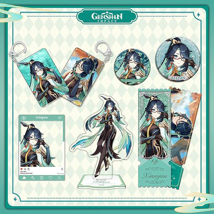 Amazon.co.jp: 原神 閑雲 6点セット 福袋 グッズ アクリル