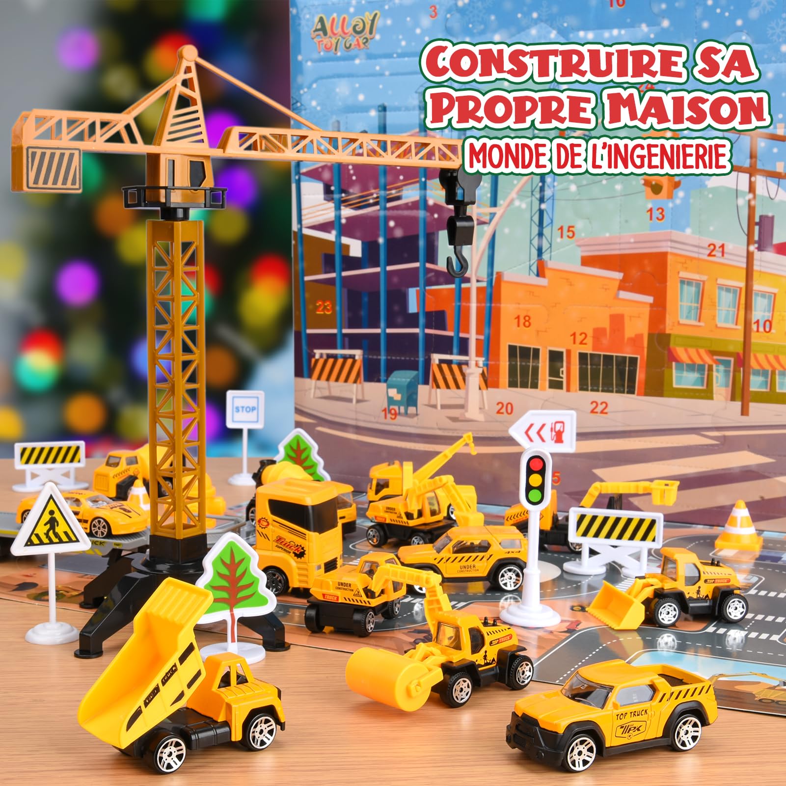 EUCOCO Calendrier De L'avent 2026 Voiture, Jouet Enfant 1 2 3 4 5 6 Ans Petite Voiture Enfant 2-6 Ans Garçon Cadeau Garcon 1-6 Ans Cadeau Anniversaire 1-6 Ans Garcon Advent Calendar 2026
