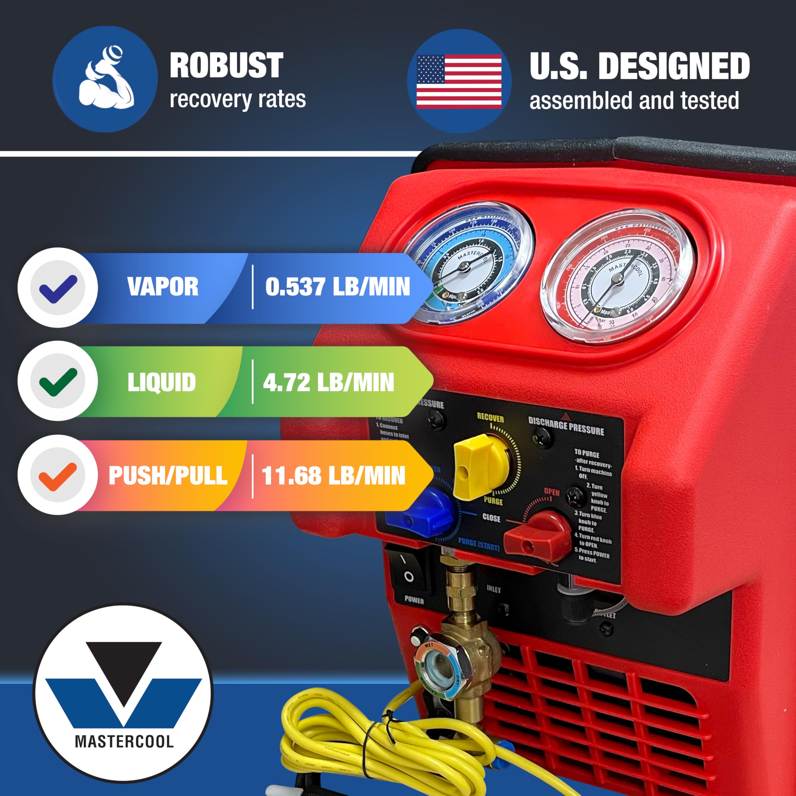 Amazon.com: Mastercool 69360-YF Spark-Free Twin Turbo Refrigerant