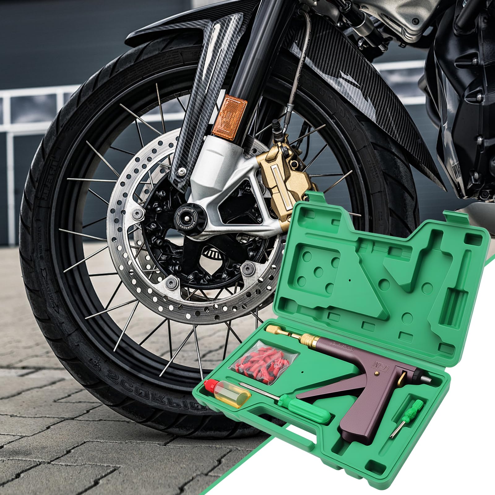 Kit de réparation de pneus, kit de réparation pour pneus de Voiture, kit de réparation pour pneus sans Chambre à air, kit de réparation pour pneus de Moto, pour camions, Camping-Cars, Jeeps