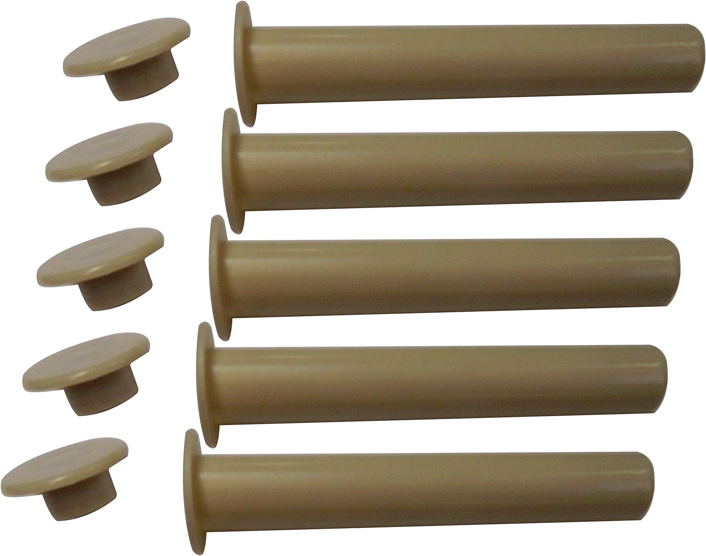 Pool Fence DIY by Life Saver Replacement Safety Sleeve and Cap for Peg Pole, 5 Pack