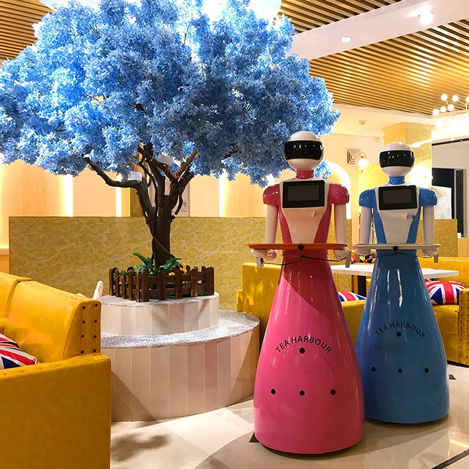 Amazon.com: ETULLE Blue Artificial Cherry Blossom Trees