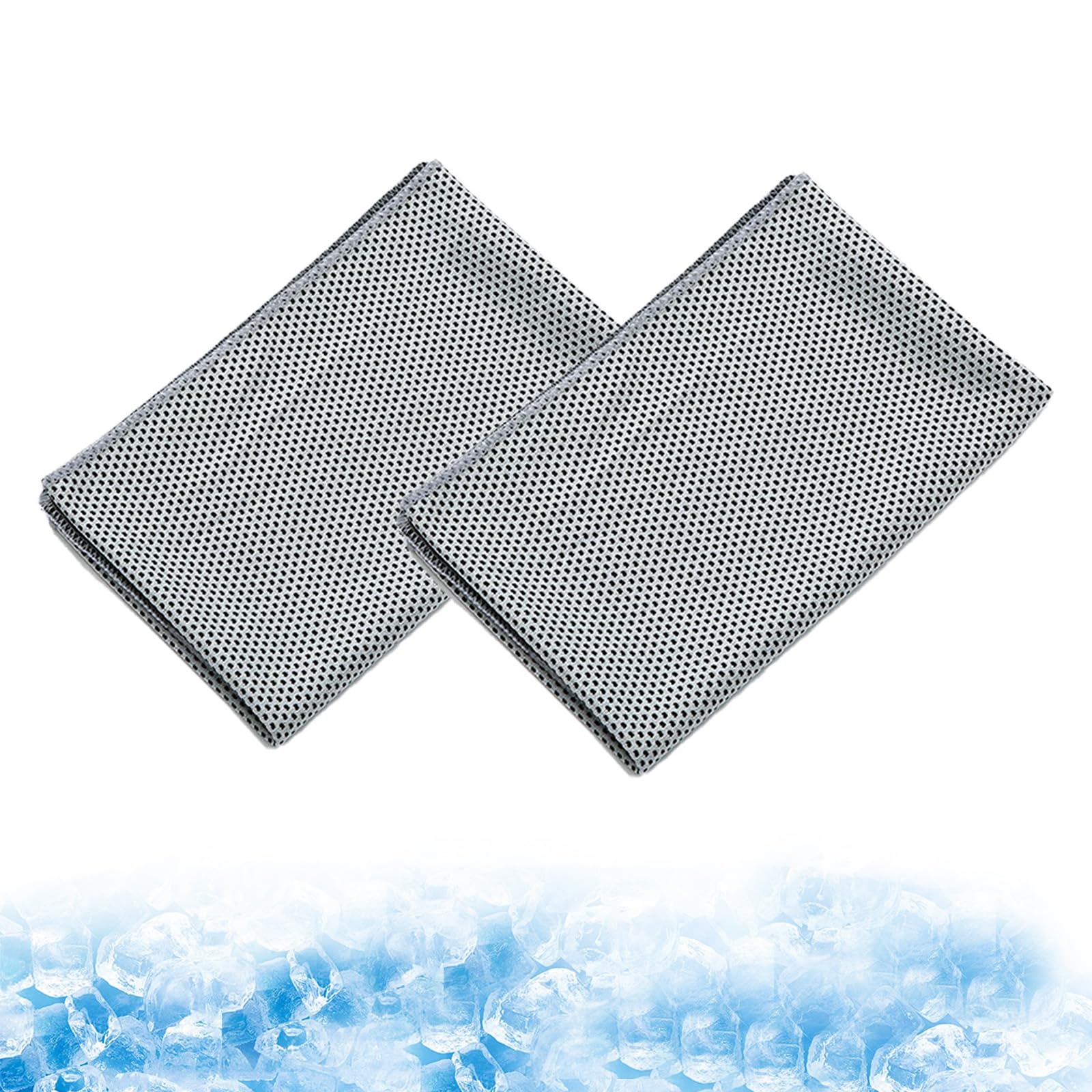 Cool Towel & Bottle, Cooling Towels For Neck, Soft Breathable, Fast Drying Bottle Cooling Scarf, Microfibre Cooling Cloth (2PCS-c)