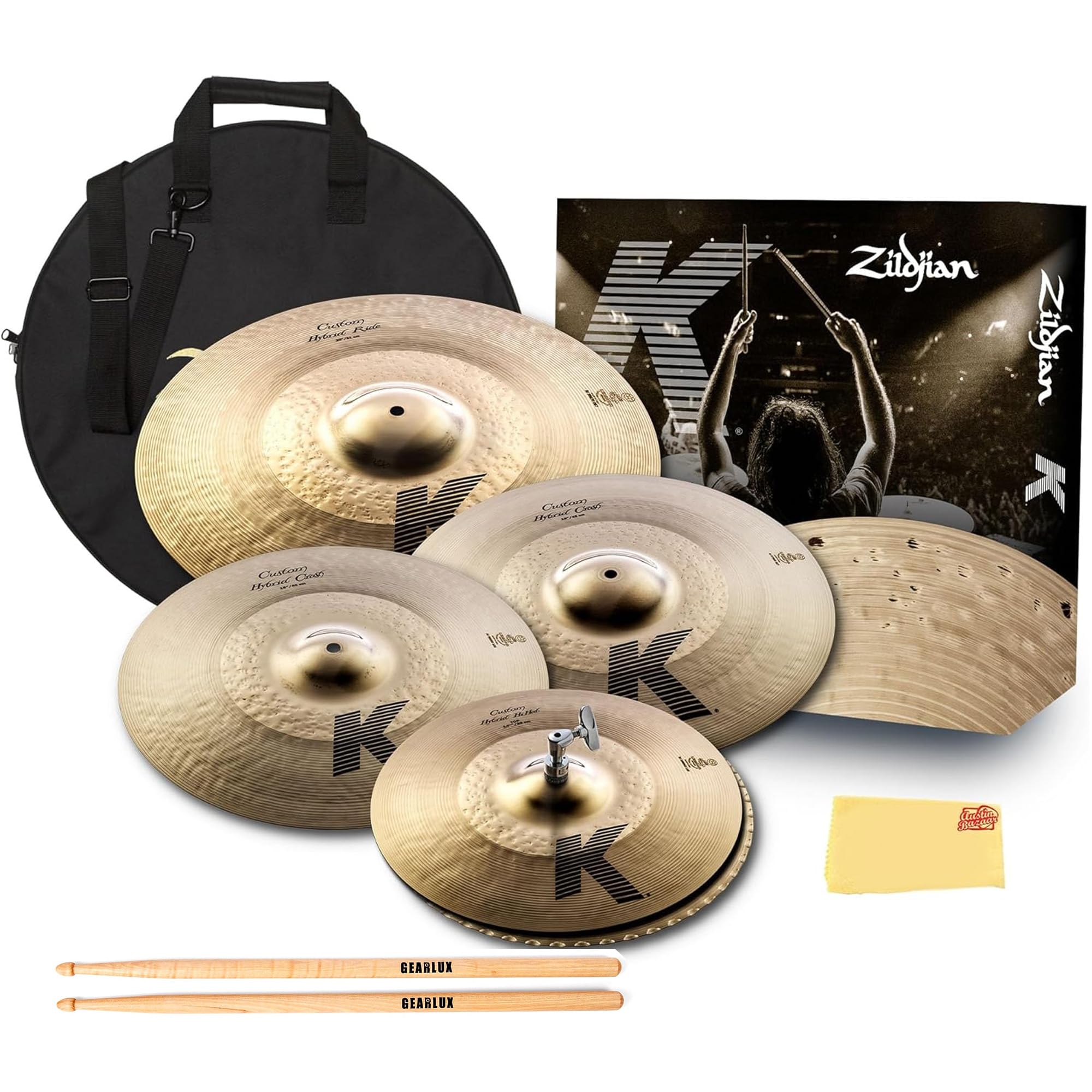 Amazon.com: Zildjian K1250 K Custom Hybrid Cymbal Pack 14/16/18/20 Amazon.com: Zildjian K1250 K Custom Hybrid Cymbal Pack 14/16/18/20