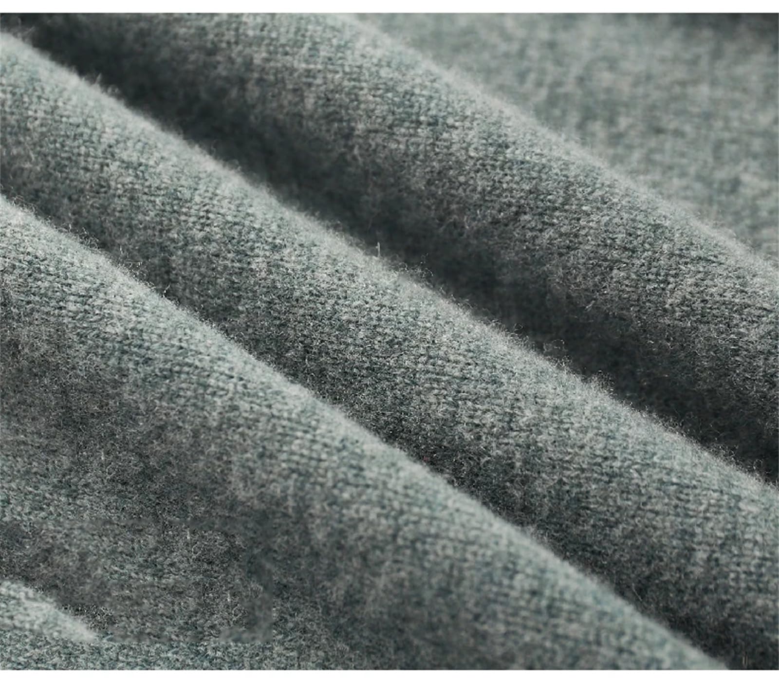 Yeuyyben Maglione invernale da uomo a collo alto spesso pullover da gioventù sciolto caldo fondello camicia casual in lana top in maglia