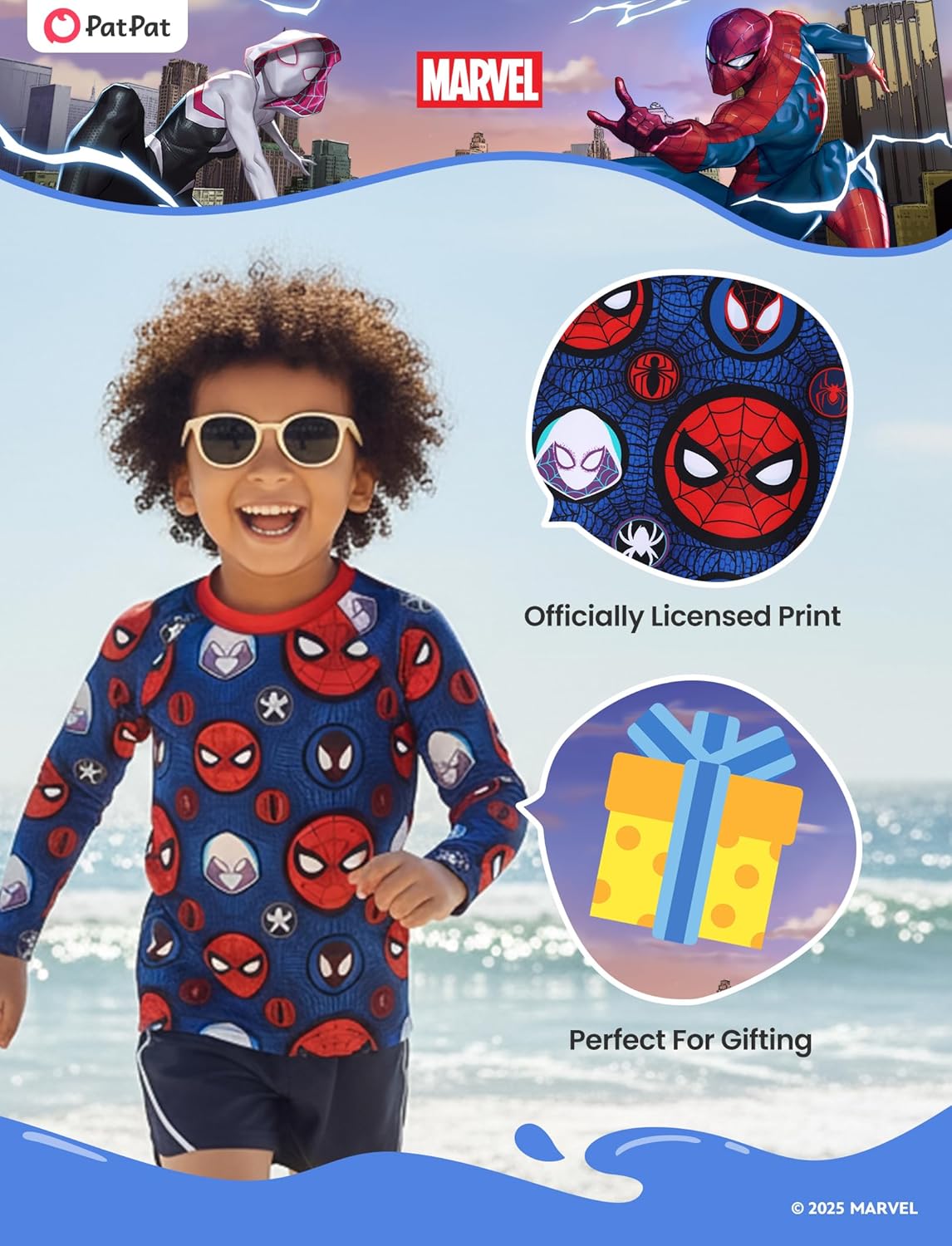 Disney Marvel Spiderman Stitch Rash Guard Shirts Minnie Ariel UPF50+Swim Shirt Boy/Girl Surf Swim Suit Top Kid Swimwear 2-14Y - Image 5