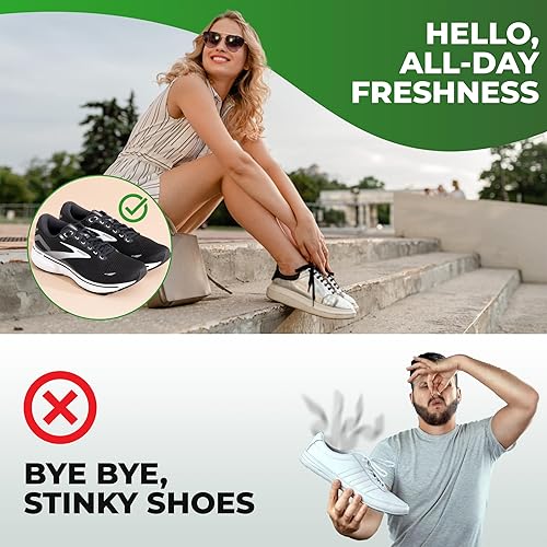 Miniatura 5 de Aromasong Desodorizador natural para zapatos y spray para pies, eliminador de olores de pies de frescura las 24 horas para pies, extra fuerte y