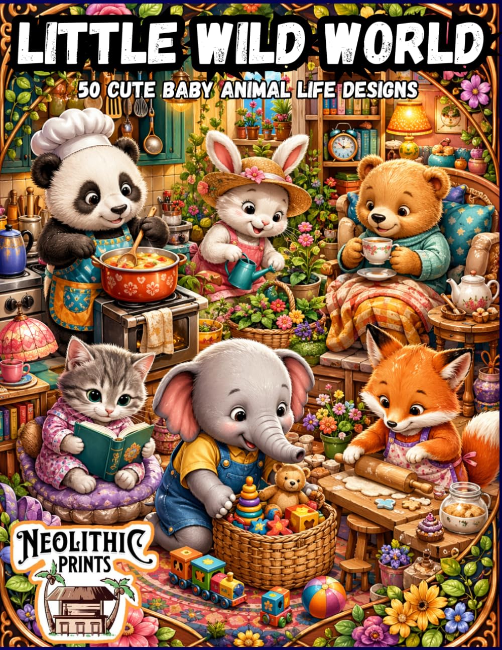 Little Wild World: 50 Cute Baby Animal Life Designs