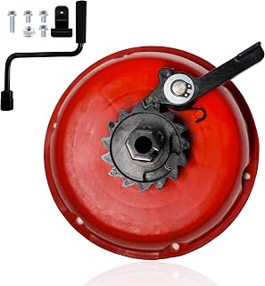 JMCHstore Easy Quick Fast Hand Crank Start Recoil Starter Assembly for Predator 212 Coleman B200R CT200U 200cc Mini Bike, KT196 Go Kart Pull Cord Start 196 Hisun Engine (Red)