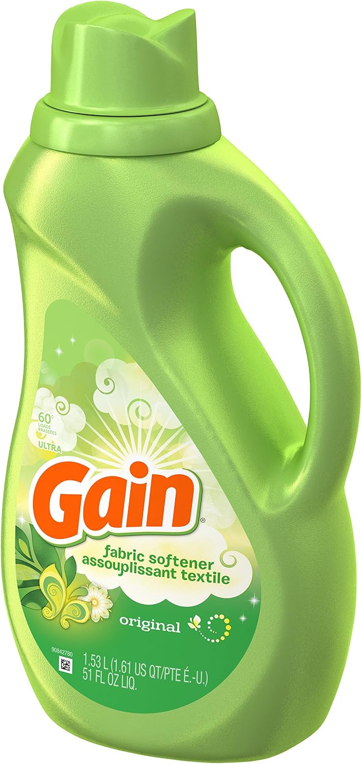 Gain Liquid Fabric Softener, Original, 51 fl oz 60 loads image 4