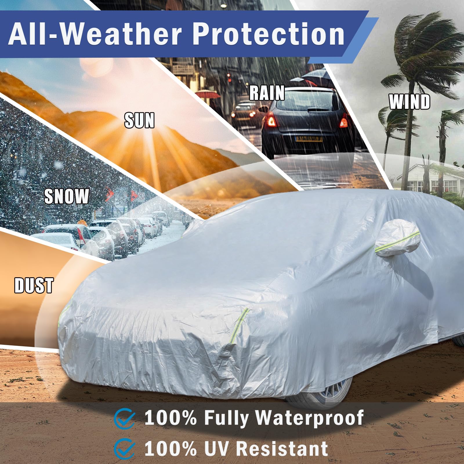 Auto Garage Plane Auto Ganzgarage Vollgarage Autoabdeckung Autogarage Garage Autoplane Größe XL Car Cover